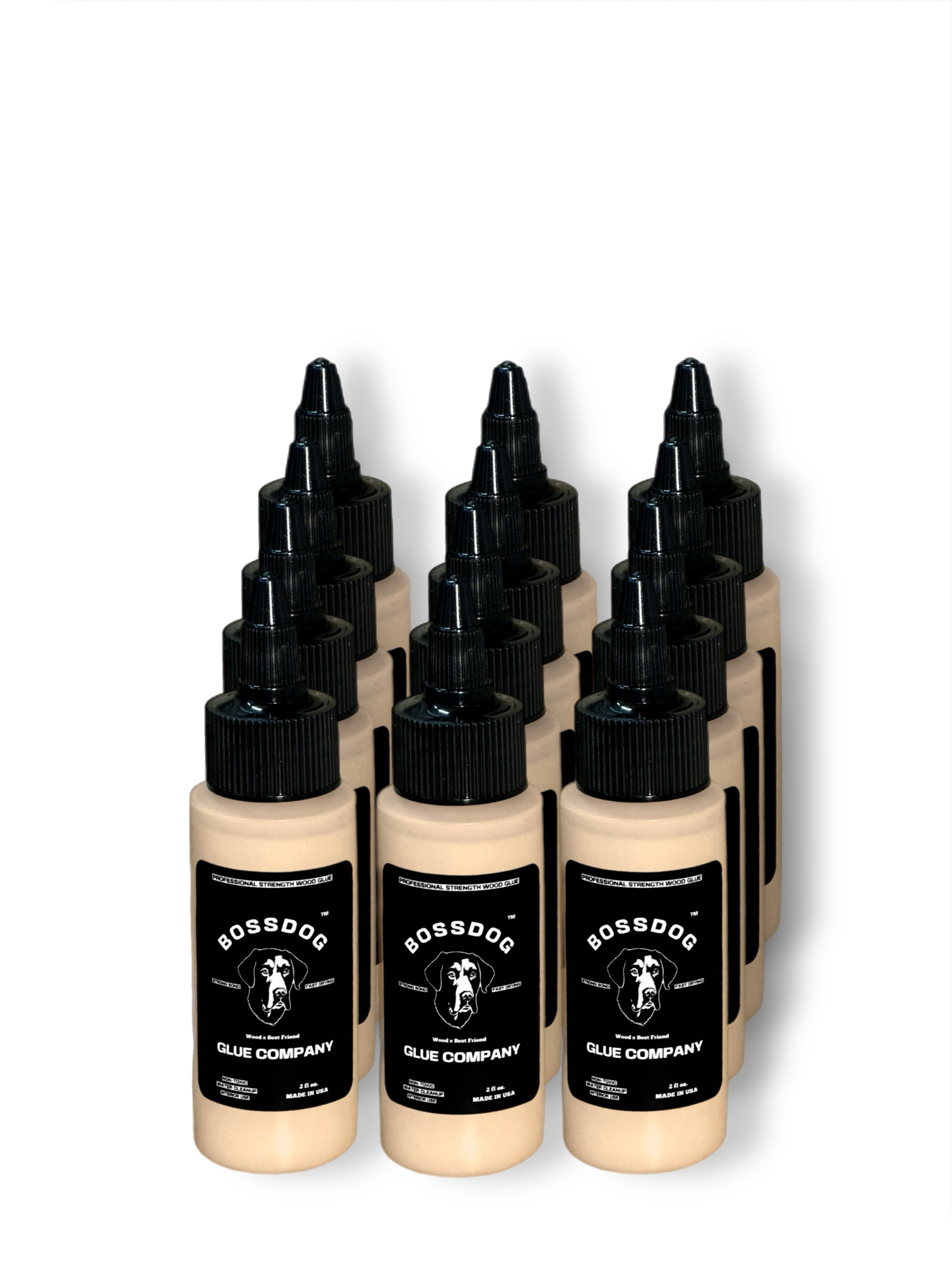 2 fl oz BOSSDOG Wood Glue /Tan (12 count)