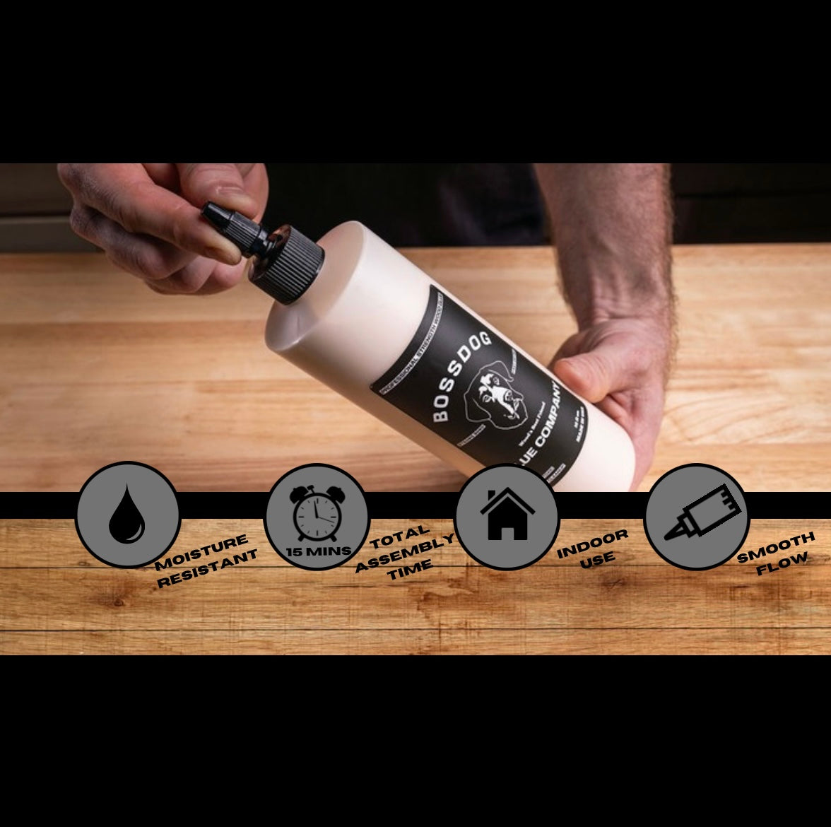 275 Gallon TOTE BOSSDOG Wood Glue /Tan