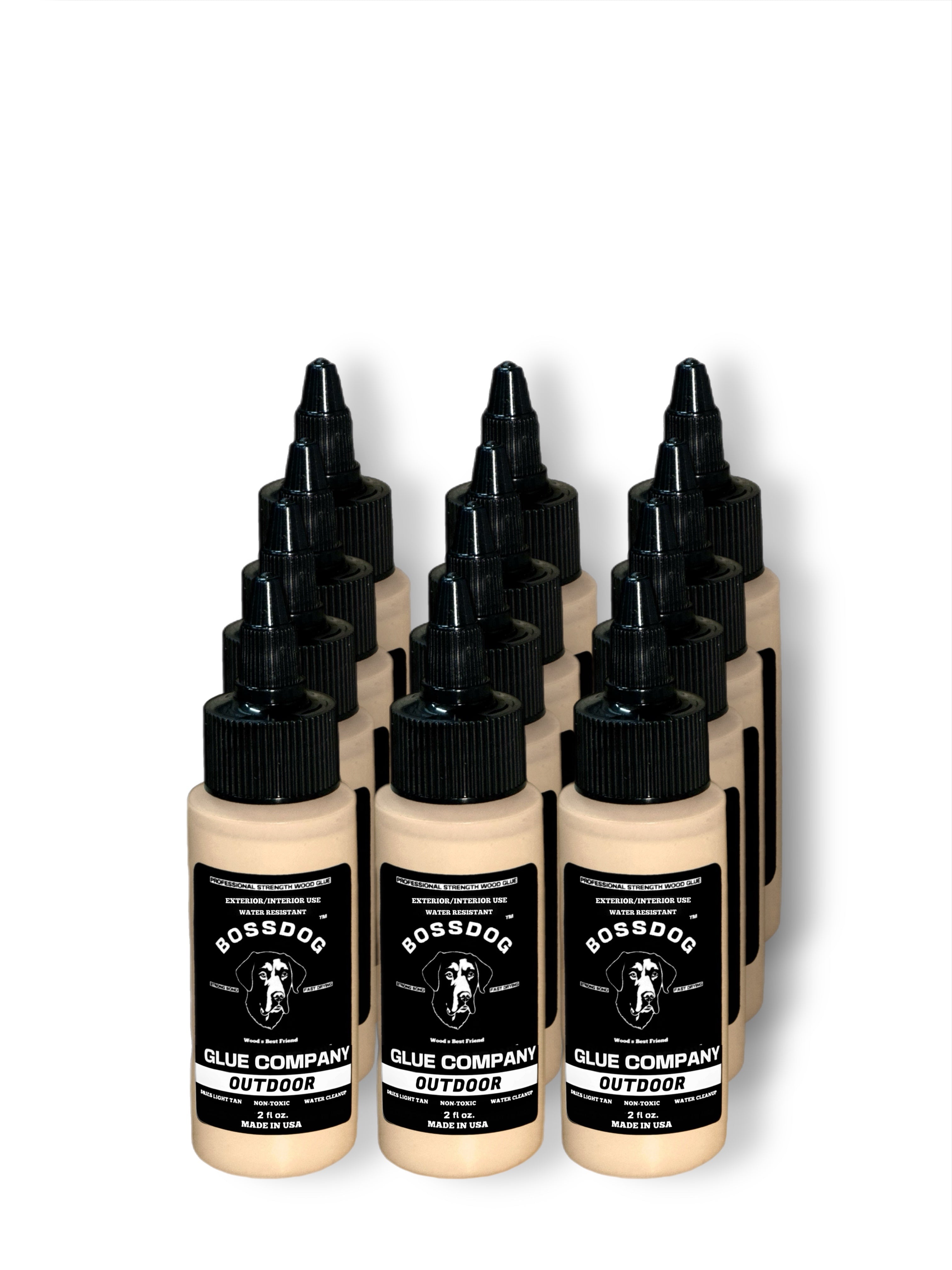 2 fl oz BOSSDOG OUTDOOR Wood Glue (12-pack)